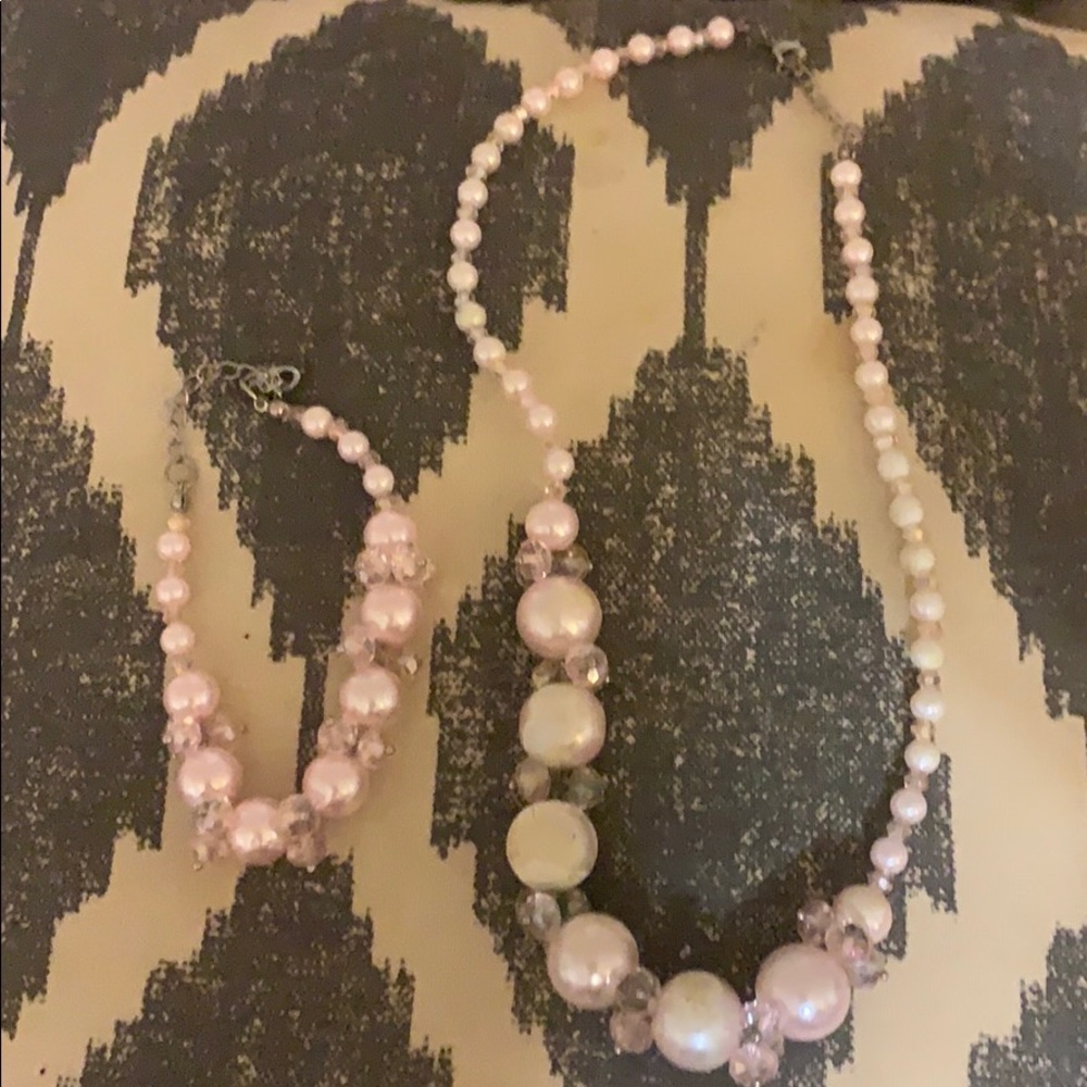 Matching necklace and bracelet